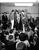 The Beatles at JFK airport